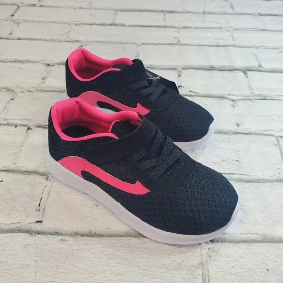 Toddler Black with Neon Pink Shoes - Picture 3 of 7